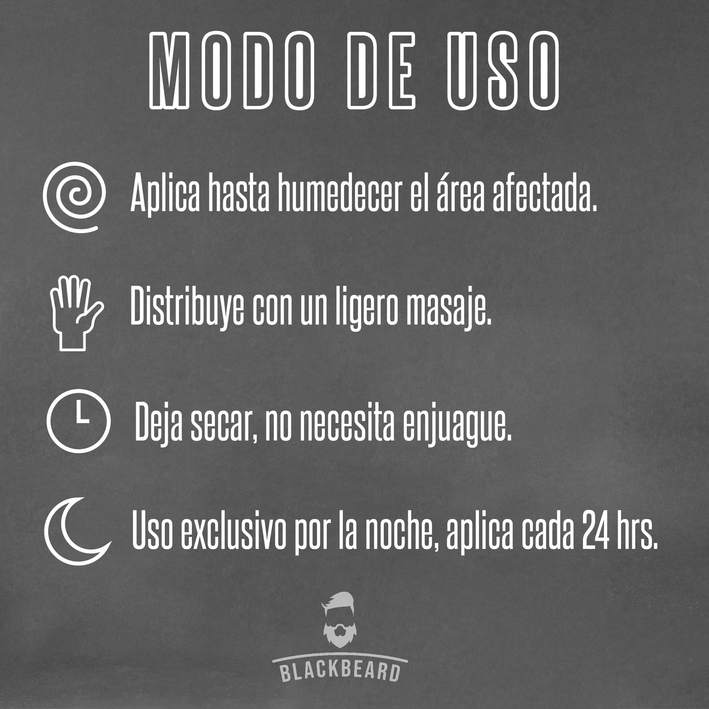 Minoxidil Al 10% en roll on + Aplicador Blackbeard adicionado con Cafeína 4 piezas