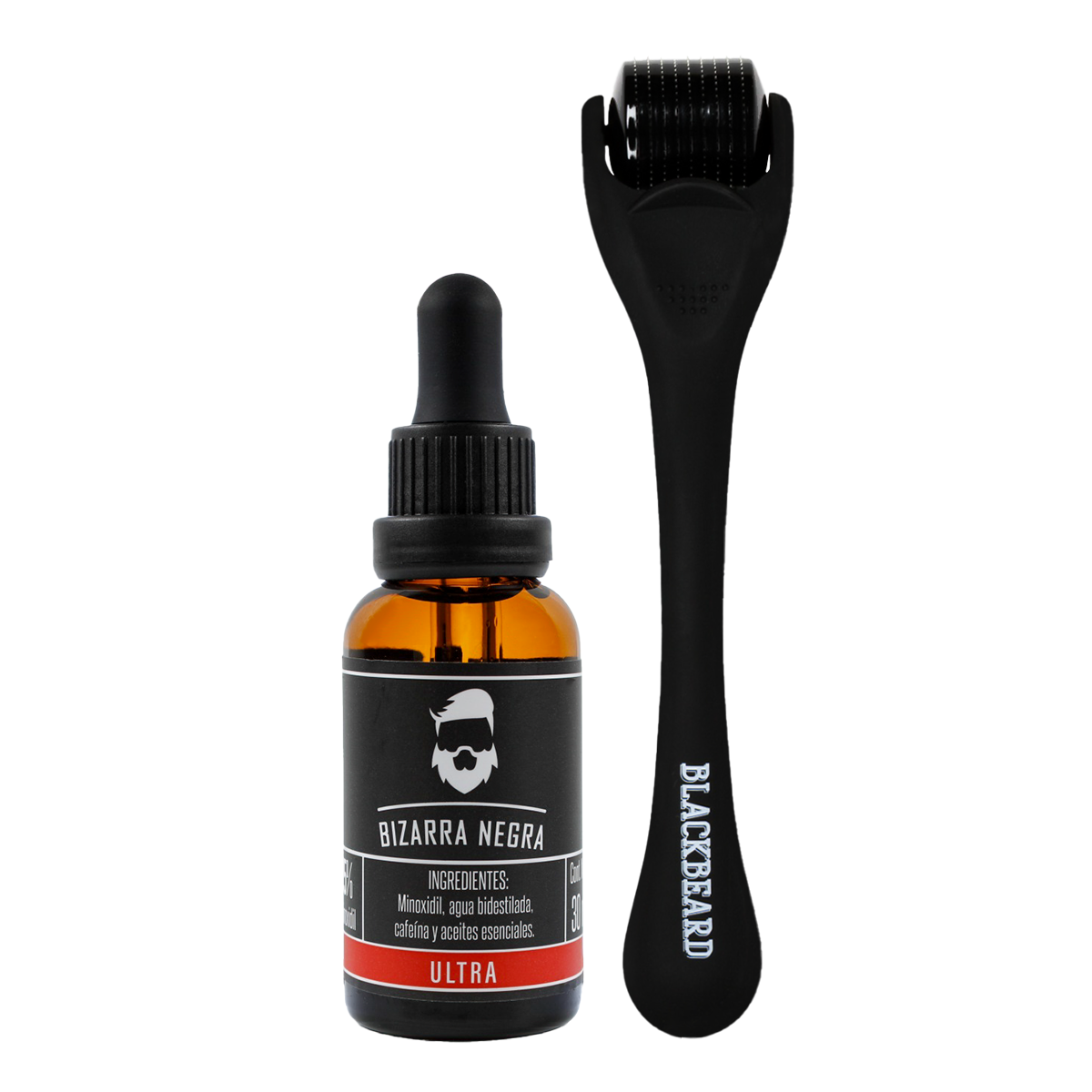 Minoxidil Al 15% + Aplicador Blackbeard Cafeína 2 piezas