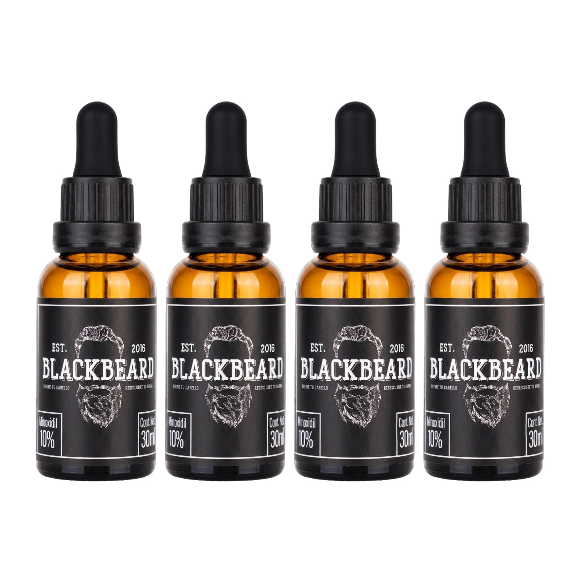 Gotero Blackbeard 10% con Cafeína 4 Piezas