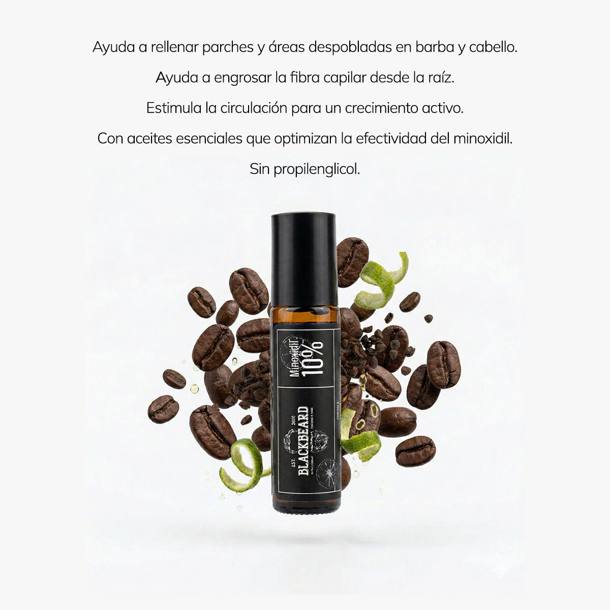 Roll On Blackbeard 10% con Cafeína 1 Pieza