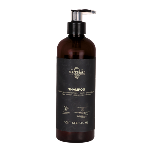 Shampoo Natural Blackbeard con Aceites Esenciales