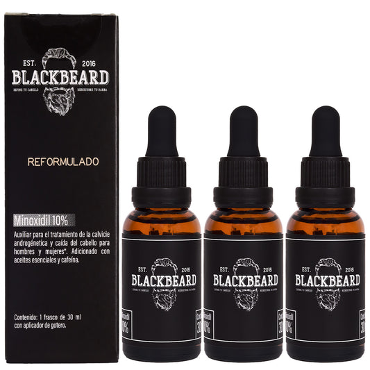 Gotero Blackbeard 10% con Cafeína 3 Piezas