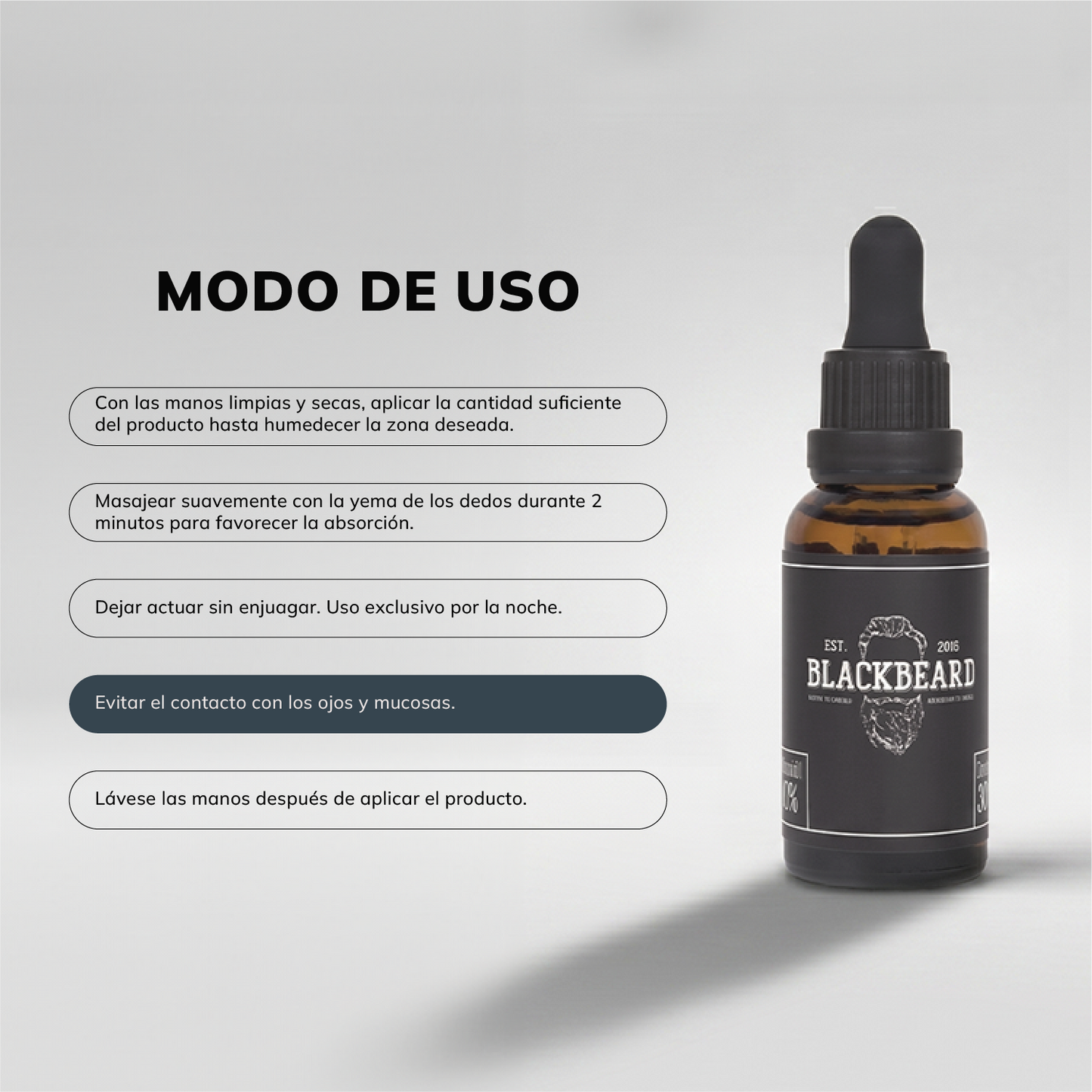 Gotero Blackbeard 10% con Cafeína 4 Piezas