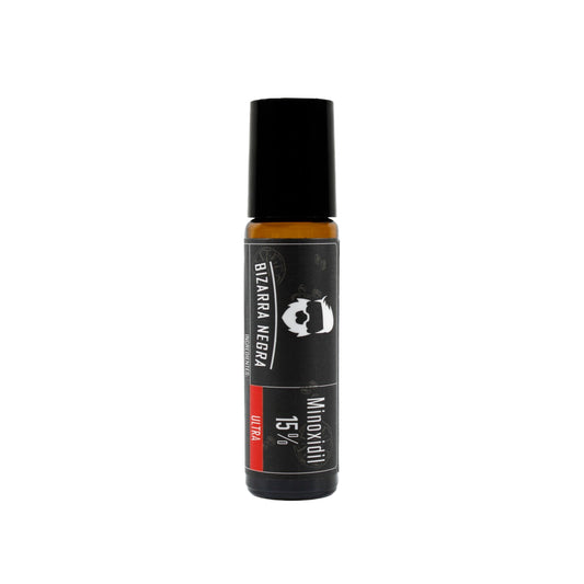 Minoxidil Al 15% Roll On Bizarra Negra para barba y cabello 1 Pieza