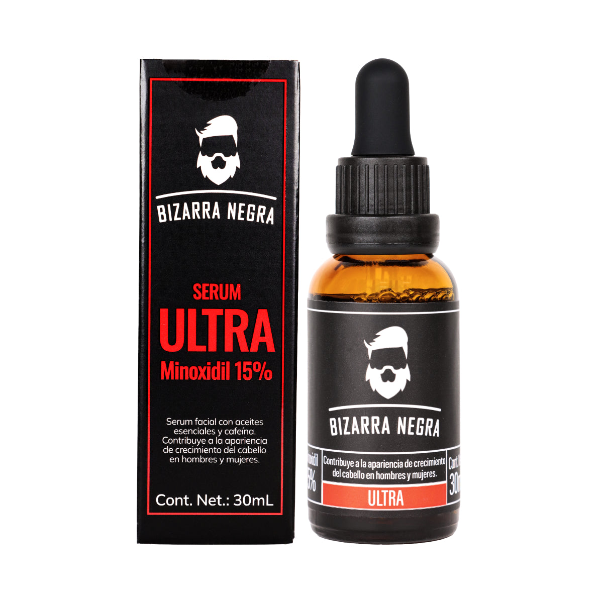 Gotero Bizarra Negra ULTRA 15% con Cafeína 1 Pieza