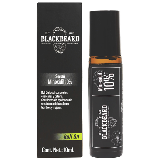 Roll On + Gotero Blackbeard 10% con Cafeína