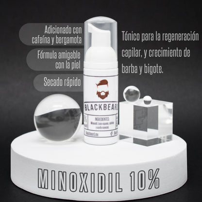 Minoxidil al 10% en espuma 3 piezas