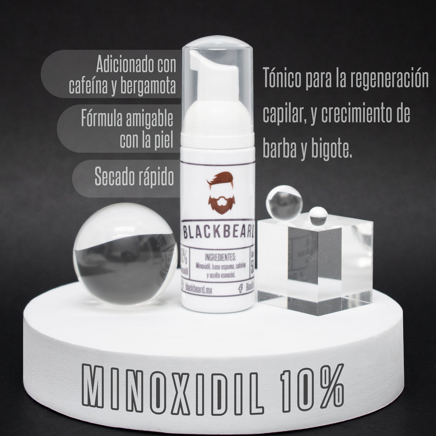 Minoxidil al 10% en espuma 1 pieza