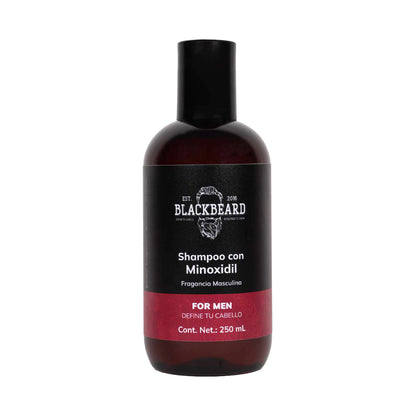 Shampoo Blackbeard con Minoxidil y Cafeína 250 ml