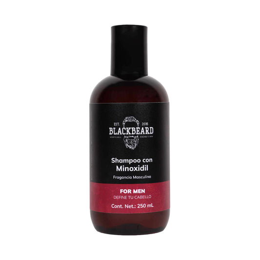 Shampoo Blackbeard con Minoxidil y Cafeína 250 ml