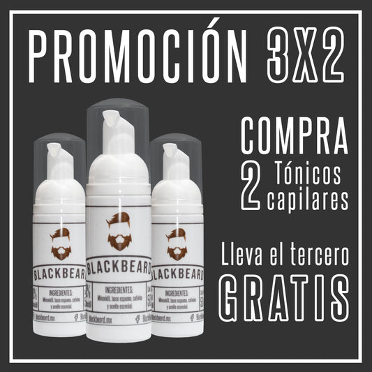 Minoxidil al 10% en espuma 3 piezas