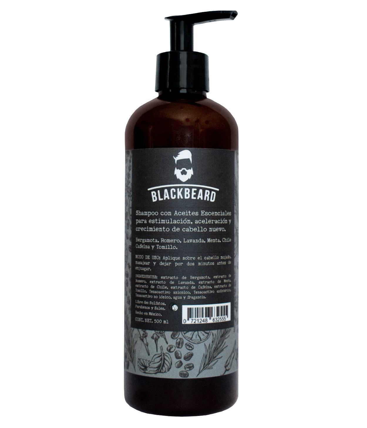 Shampoo para crecimiento capilar. 500ml